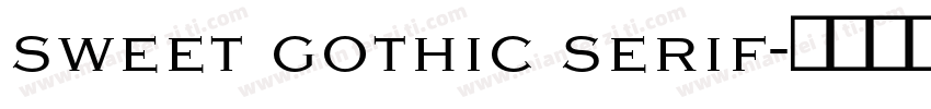 sweet gothic serif字体转换
